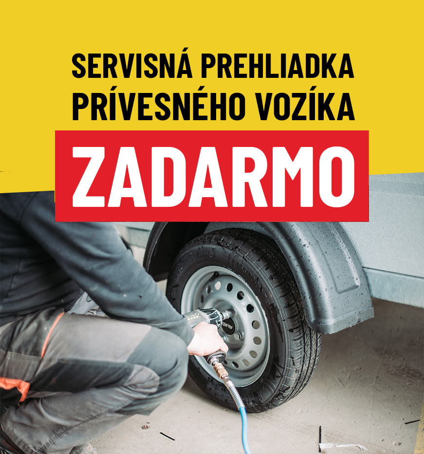 servisná prehliadka prívesného vozíka